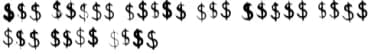 BM Graphics - Dollar Symbols by GraphicsBam Fonts — Dingbats Font — thumbnail 5