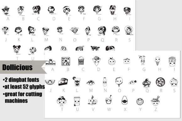 Dollicious Font by Illustration Ink — Dingbats Font