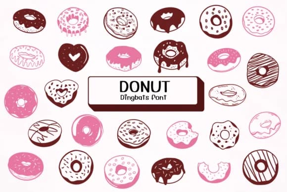 Donut by Ketsarin — Dingbats Font