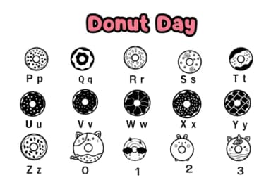 Donut Day by Nun Sukhwan — Dingbats Font — thumbnail 3