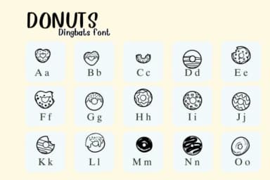 Donuts by Nongyao — Dingbats Font — thumbnail 2