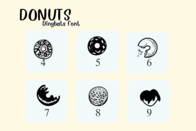 Donuts by Nongyao — Dingbats Font — thumbnail 4