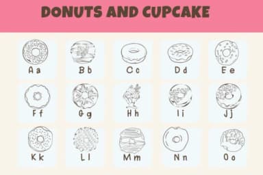 Donuts and Cupcake by Sirinart — Dingbats Font — thumbnail 2