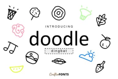 Doodle by CrafterFonts — Dingbats Font — thumbnail 1