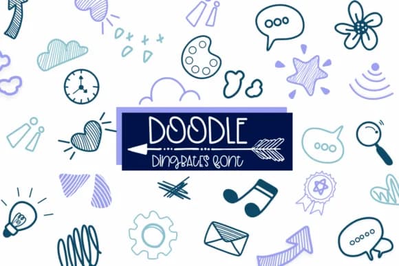 Doodle by Sirinart — Dingbats Font