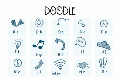 Doodle by Sirinart — Dingbats Font — thumbnail 2