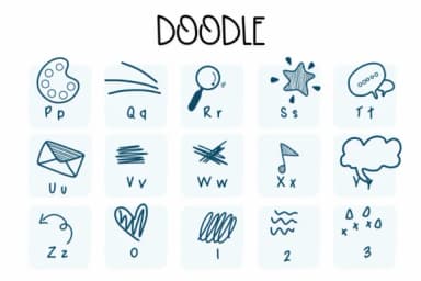 Doodle by Sirinart — Dingbats Font — thumbnail 3