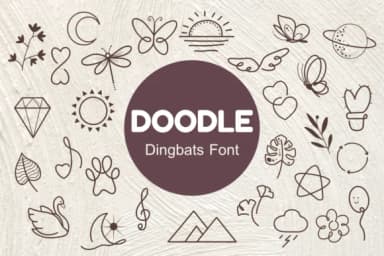 Doodle by Nun Sukhwan — Dingbats Font — thumbnail 1