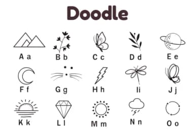 Doodle by Nun Sukhwan — Dingbats Font — thumbnail 2