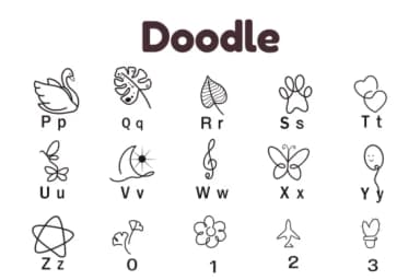 Doodle by Nun Sukhwan — Dingbats Font — thumbnail 3