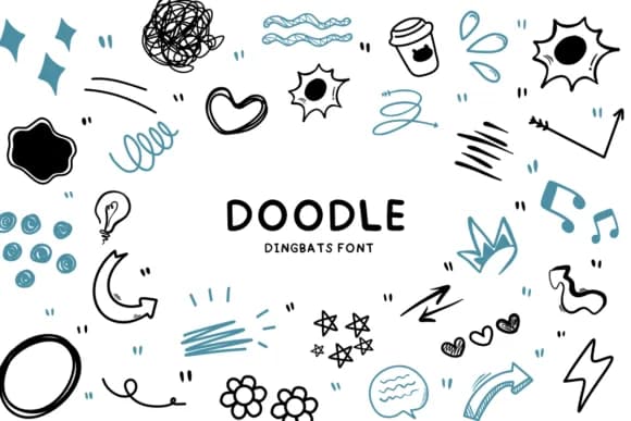 Doodle by Bee piyanuch — Dingbats Font
