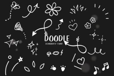Doodle by CHANOK — Dingbats Font — thumbnail 1