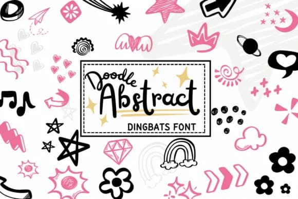 Doodle Abstract by PraewDesigns — Dingbats Font