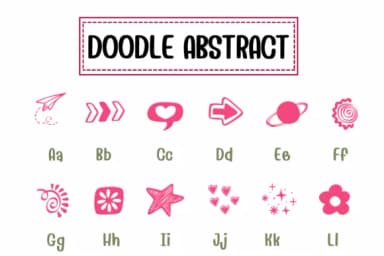 Doodle Abstract by PraewDesigns — Dingbats Font — thumbnail 2