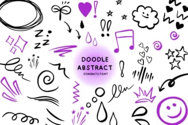 Doodle Abstract by Bee piyanuch — Dingbats Font — thumbnail 1