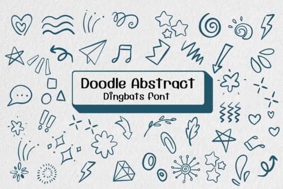 Doodle Abstract by Ketsarin — Dingbats Font