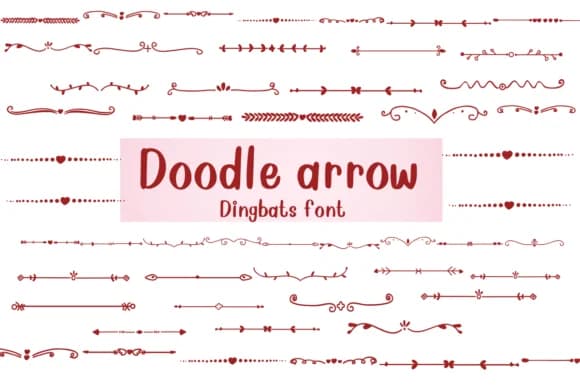 Doodle Arrow by Nongyao — Dingbats Font