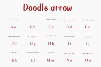 Doodle Arrow by Nongyao — Dingbats Font — thumbnail 2