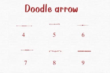 Doodle Arrow by Nongyao — Dingbats Font — thumbnail 4