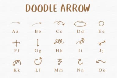 Doodle Arrow by Nongyao — Dingbats Font — thumbnail 2