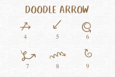 Doodle Arrow by Nongyao — Dingbats Font — thumbnail 4