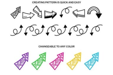 Doodle Arrows by digitalplannerland — Dingbats Font — thumbnail 3