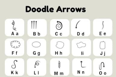 Doodle Arrows by Nun Sukhwan — Dingbats Font — thumbnail 5