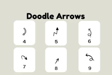Doodle Arrows by Nun Sukhwan — Dingbats Font — thumbnail 7