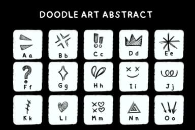 Doodle Art Abstract by Bee piyanuch — Dingbats Font — thumbnail 2