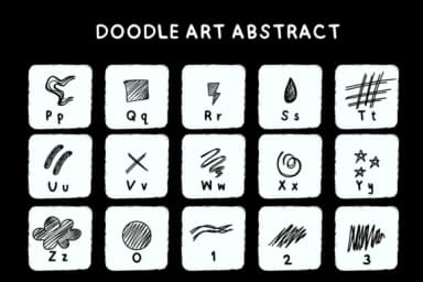 Doodle Art Abstract by Bee piyanuch — Dingbats Font — thumbnail 3