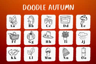 Doodle Autumn by CHANOK — Dingbats Font — thumbnail 2