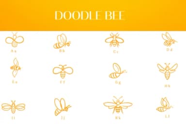 Doodle Bee by Heartcraft Atelier — Dingbats Font — thumbnail 2