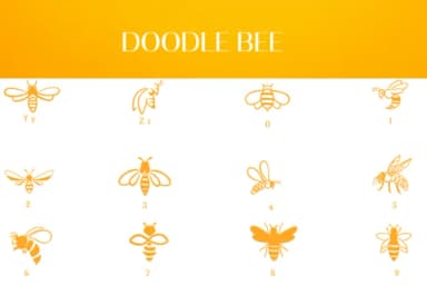 Doodle Bee by Heartcraft Atelier — Dingbats Font — thumbnail 4