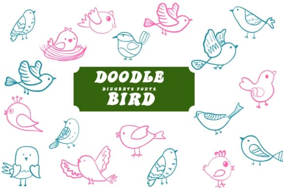 Doodle Bird by Suphitchaya — Dingbats Font