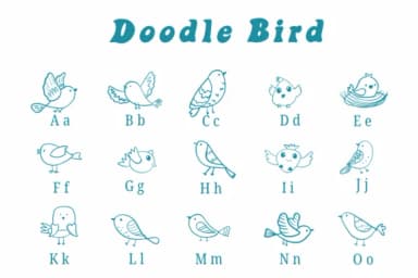 Doodle Bird by Suphitchaya — Dingbats Font — thumbnail 2