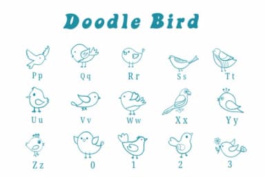 Doodle Bird by Suphitchaya — Dingbats Font — thumbnail 3