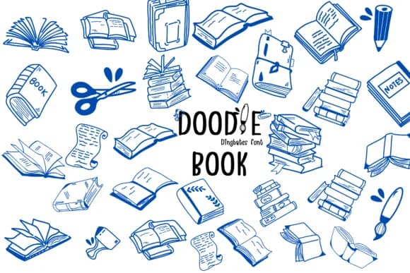 Doodle Book by Bee piyanuch — Dingbats Font