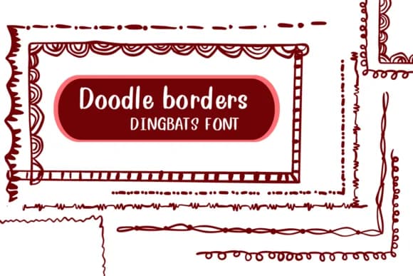 Doodle Borders by Nongyao — Dingbats Font