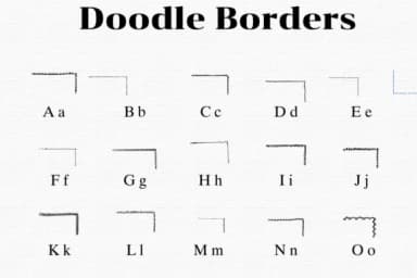 Doodle Borders by Nongyao — Dingbats Font — thumbnail 2