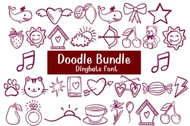 Doodle Bundle by Nongyao — Dingbats Font — thumbnail 1