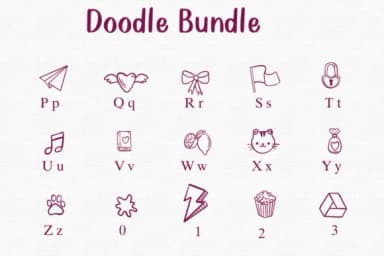 Doodle Bundle by Nongyao — Dingbats Font — thumbnail 3