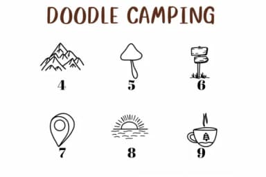Doodle Camping by CHANOK — Dingbats Font — thumbnail 4