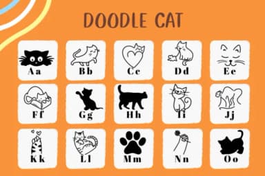 Doodle Cat by CHANOK — Dingbats Font — thumbnail 2