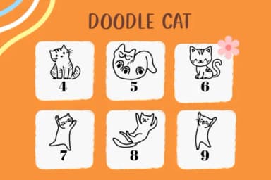 Doodle Cat by CHANOK — Dingbats Font — thumbnail 4