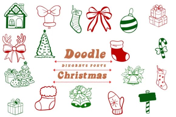 Doodle Christmas by Suphitchaya — Dingbats Font