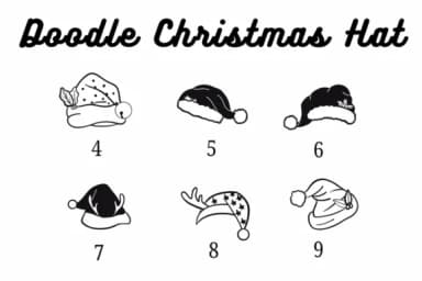 Doodle Christmas Hat by Suphitchaya — Dingbats Font — thumbnail 4