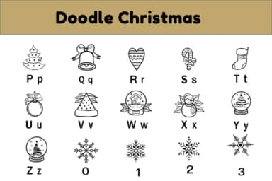 Doodle Christmas by Kedner Kreations — Dingbats Font — thumbnail 3