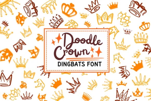 Doodle Crown by PraewDesigns — Dingbats Font