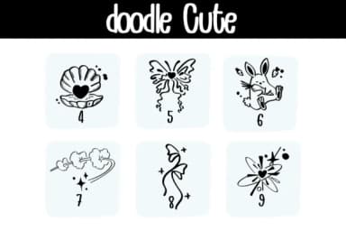 Doodle Cute by Bee piyanuch — Dingbats Font — thumbnail 4