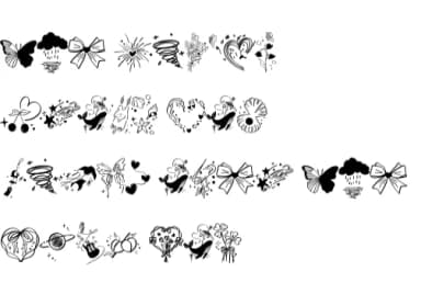 Doodle Cute by Bee piyanuch — Dingbats Font — thumbnail 8